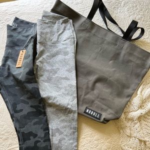 2 pair of Nobull capris. Canvas free if leggings purchased at full asking price.